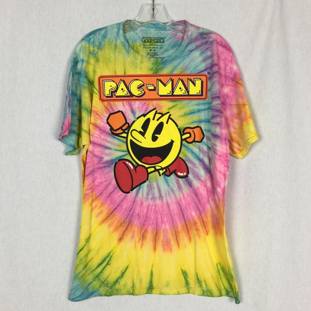 TIE-DYE PAC-MAN T-SHIRT! Spring colors Sizes S & M